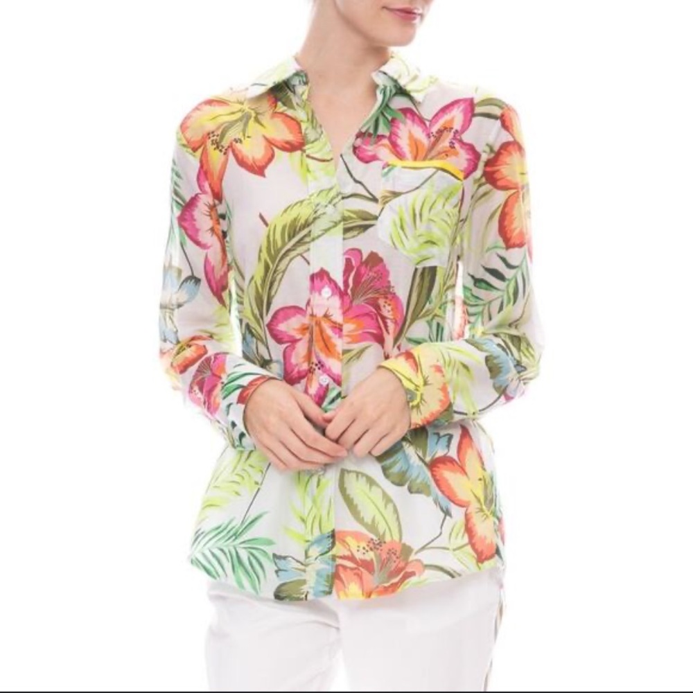 Le Superbe Future Ex Boyfriend Shirt - Electric Ave Floral